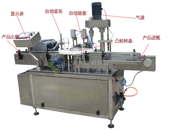 全自動眼藥水灌裝機廠房內展示